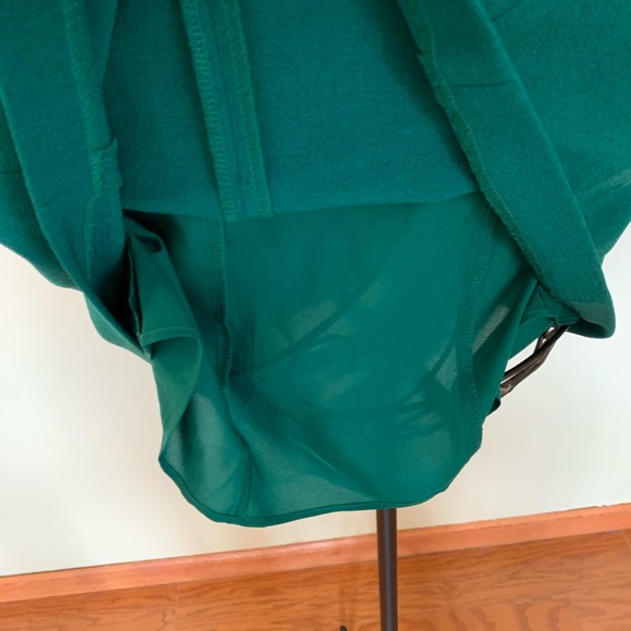 Eliza J Puff Sleeve Shift Dress NWOT green size 4 - Picture 11 of 15